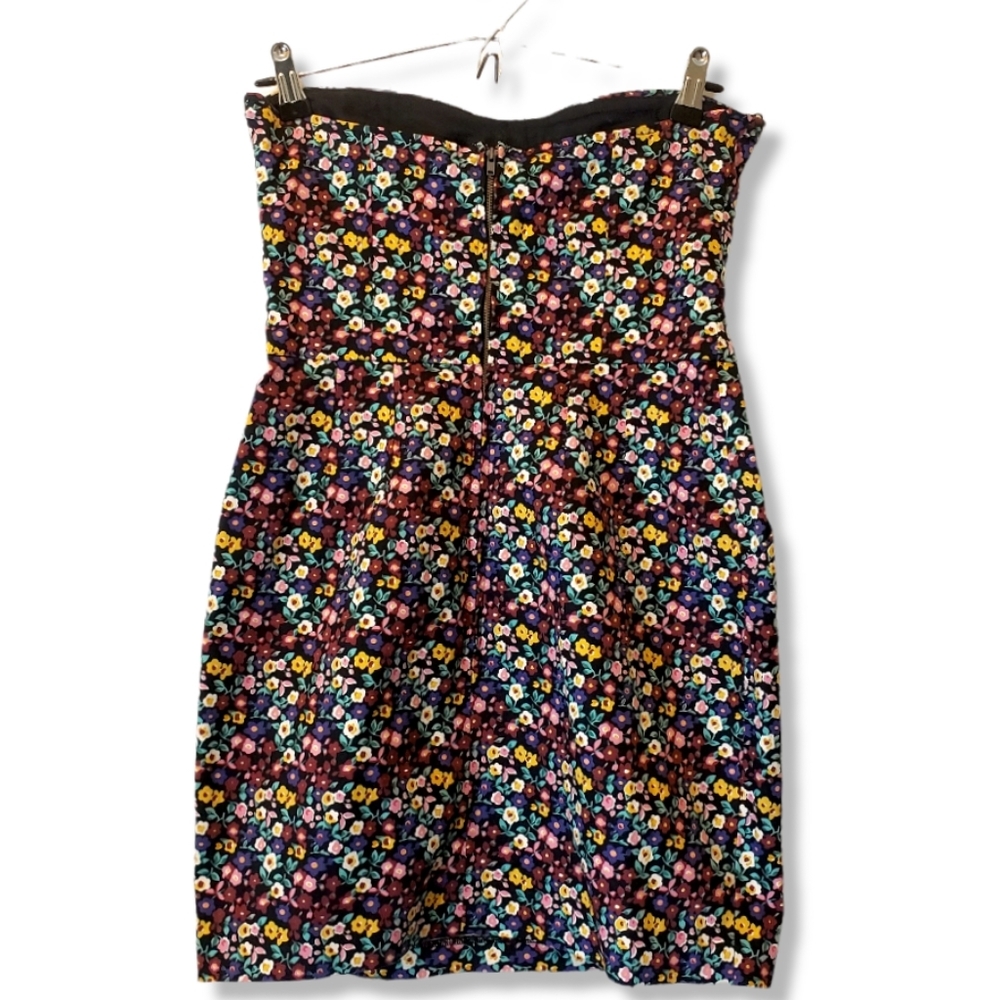 Aritza Talula Floral Strapless Bustier Mini Dress Sz: 4 - Picture 4 of 12